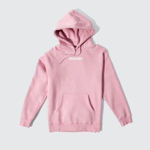Glossier Original Pink Hoodie Size L